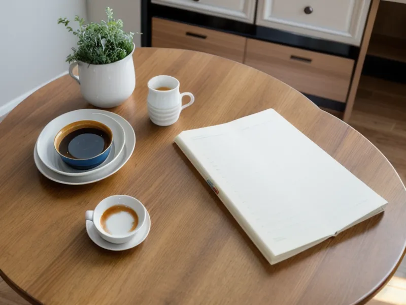 A stack of different legal forms and agreements on a wooden table