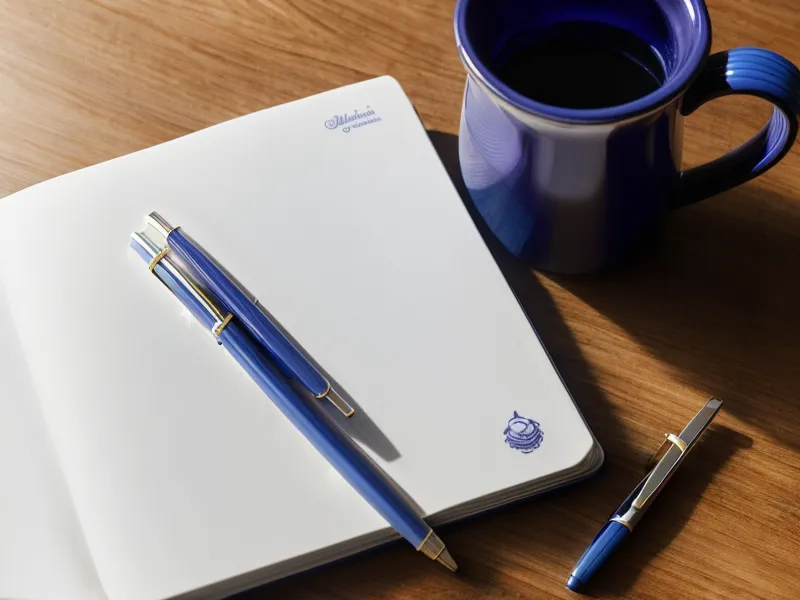 Close-up of a blue pen on manila folders labeled for family estate planning.