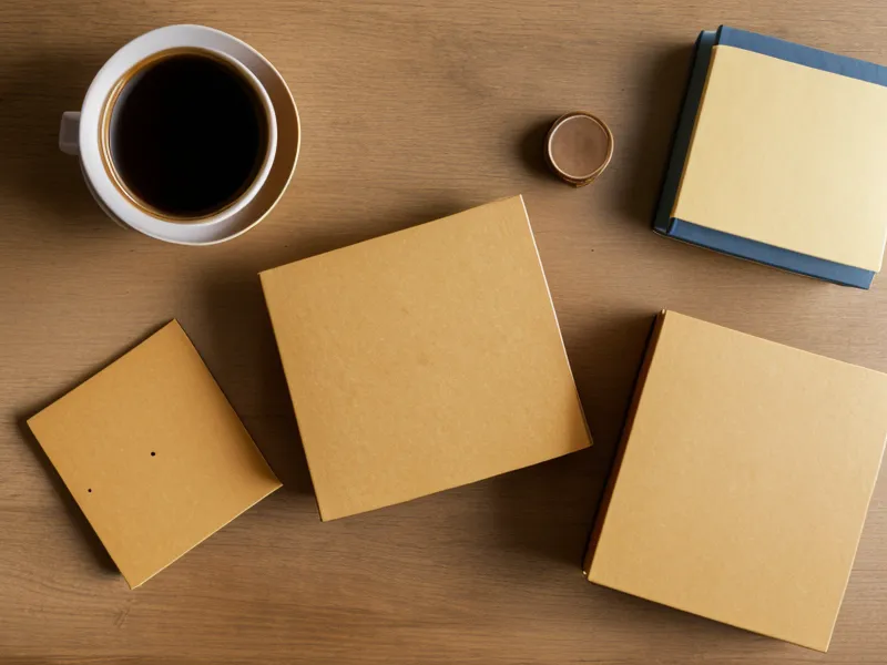 Close-up of a legal folder for contractor agreements on a wooden table.