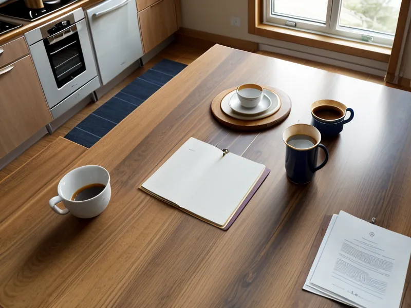 A printed liability waiver document ready for signature on a kitchen island.