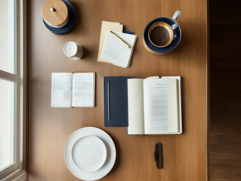 Printed legal affidavit form on a kitchen table next to house keys.