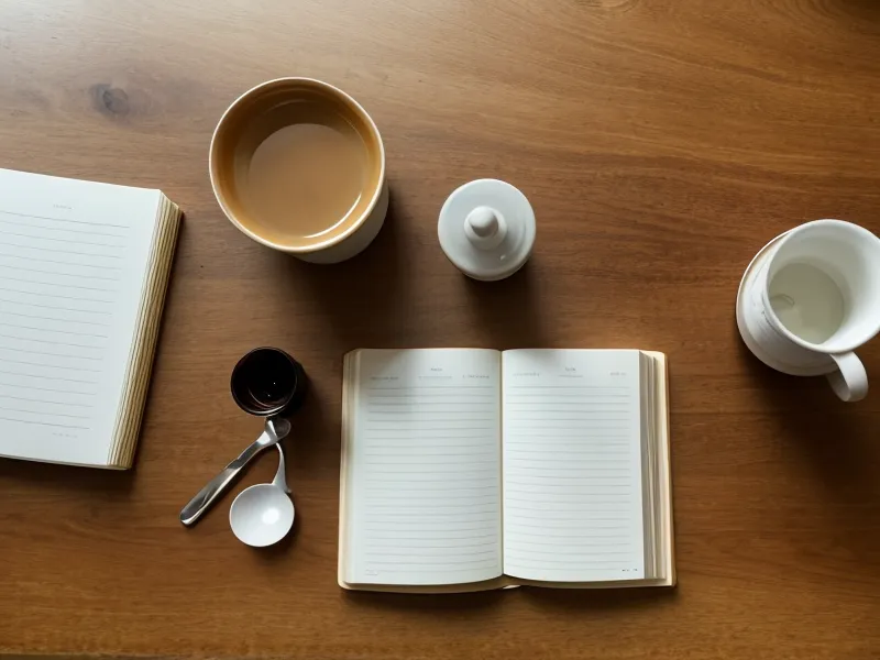 A printed legal document on a kitchen table with a blue pen.