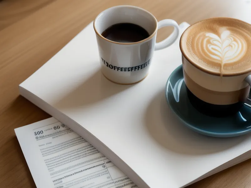 Stacks of tax documents and a coffee mug under soft afternoon light.