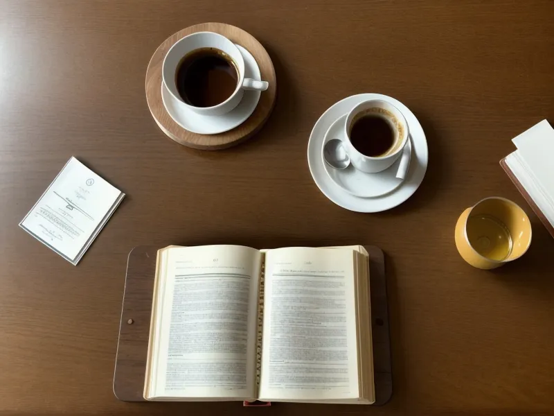 A stack of printed documents next to a measuring tape on a wooden table.